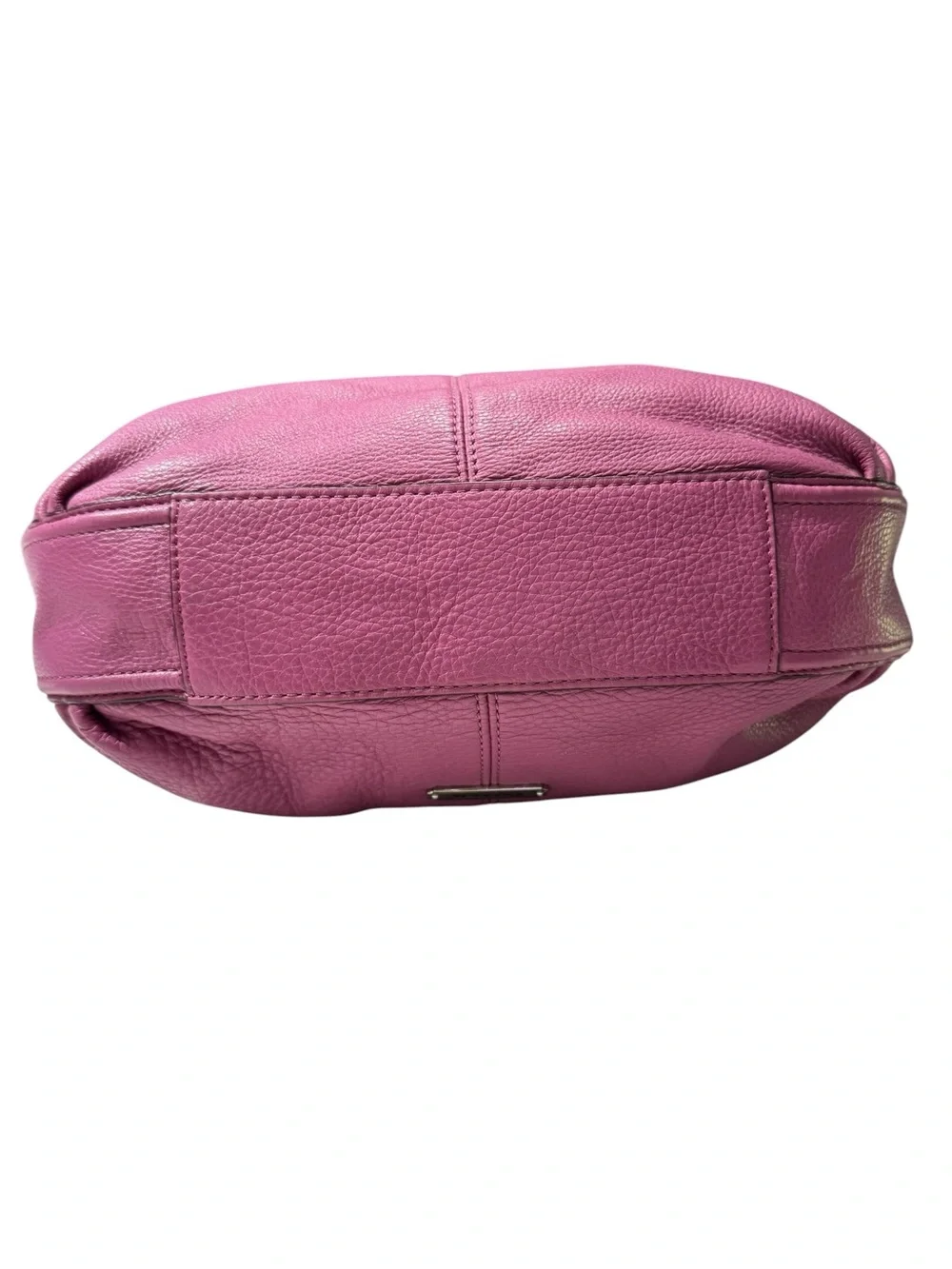COACH Avery Hobo Purple Bag Pebbled Leather Silver Hardware F23960